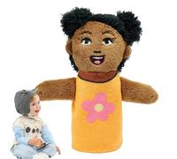 Títeres con dedos de felpa,Juguetes de dedo para niños africanos - Ayuda para el aprendizaje de la hora del cuento, juguetes interactivos, accesorio de lectura de cuentos