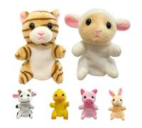 Títeres de Dedo dè Animales - Ťítères d́e Mano para Niños Pequeñoš, Ŧíteŗes dë Màno Familiares, Favores ďe Fiesta pàra la Hora del Cuento, Juguete dė Figuras d́e Ańimales dé Granja | Aula Educ