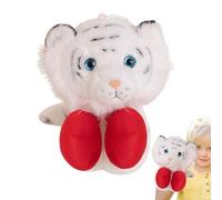 Títeres de mano, títeres de mano de animales | Juguete de peluche realista - Juguetes de títeres de boxeo con brazo retráctil para niños de más de 3 años Juega de rol de clase Cumpleaños en el hogar N