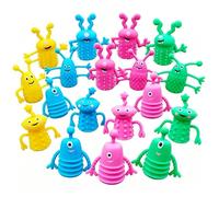 Títeres Dedo para niños | 16 Piezas De Goma Y Fidget - Títeres Dedo Infantiles para Contar Cuentos,para Hogar, Escuela, Aula, Viajes En Coche, Avión, Cumpleaños, Vacaciones Y