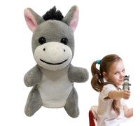 Títeres para El Dedo para Niños - Juguetes De Dedo Animal De Lujoso, Muñecas De Rellenos | Juguetes Educativos para Pequeños, Pollo, Títeres De Burro para Y Niñas
