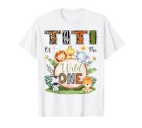 Titi of The Wild One: Primer cumpleaños de Bday Boy Safari Woodland Camiseta