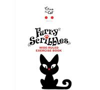 Titina the Cat Furry Scribbles Wide-ruled exercise book 6: A merry notebook for kids, students and teachers, for handwriting, composition, notes, ... Premium illustrated cover with Titina the Cat
