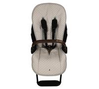 TititNins© - Colchoneta Silla Paseo para Cybex Priam y Mios Platinum 2025 | Acolchado Extra Confortable | 100% Algodón | ESTRELLA BLANCO