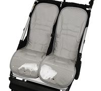 Tititnins® - Conjunto 2ud. Colchoneta Mountain Buggy Duet 3.0 KUKU GRIS (Transpirable - Pies Plastificados)