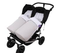 Tititnins® - Conjunto 2ud. Saco Silla para Baby Monster Easy Twin 4 | Gemelar | Desmontable con cremallera | Convertible en Colchoneta| KUKU GR y Estrella Gris