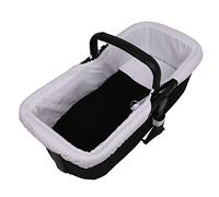 Tititnins® - Funda Capazo Goma para Bugaboo Fox 5 | Vestidura Cubre Cuco Bebé | Paredes Suelo Acolchado Transpirable 3D | 100% Algodón | PIQUÉ Blanco