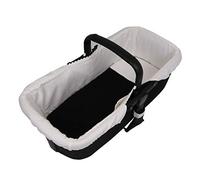 Tititnins® - Funda Capazo Goma para Bugaboo Fox 5 | Vestidura Cubre Cuco Bebé | Paredes Suelo Acolchado Transpirable 3D | 100% Algodón | PIQUÉ CRUDO