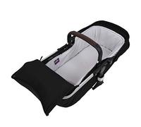 Tititnins® - Funda Capazo Velcro para Bugaboo Fox 5 | Vestidura Cubre Cuco Bebé | Te Permite Llevar el Cubre pies Original | Paredes Suelo Acolchado Transpirable 3D | 100% Algodón | PIQUÉ GRIS