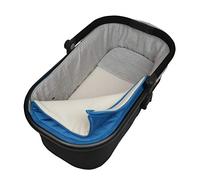 Tititnins® - Funda Capazo Velcro para Uppababy Vista y Cruz V2 GRIS MELANGE (Algodón 100%)| Te permite llevar el Cubre Pies original | Paredes Acolchadas