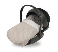 TititNins® - Funda y Saco Grupo 0 Bebé para Cybex Cloud T i-size | 2 en 1 Convertible en Funda | Compatible con Arneses Seguridad de 3 y 5 puntos |Relleno Nórdico Extraible| ESTRELLA BLCO y Piqué Gris