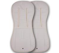 Tititnins® - Pack 2ud. Colchonetas para Bugaboo Donkey 5 PIQUÉ CRUDO - Acolchado Transpirable- (100% Algodón)