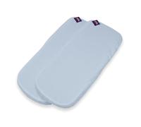 Tititnins® - Pack 2ud Funda Colchón Capazo Compatible con Bugaboo Bee 6 - Bee 5 - Bee 3 Pique Celeste - Sabana Capazo Bajera Ajustable (100% Algodón)