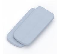 Tititnins® - Pack 2ud Funda Colchón Capazo Joolz Hub+ Pique Celeste - Sabana Capazo Bajera Ajustable (100% Algodón)