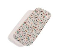 TititNins® - Pack 2ud.Sabana Bajera Capazo para Bugaboo Fox 5 Renew | Funda Colchón Protector Cuco Carrito Bebe | OTOÑO + ALGODÓN BLCO | 100% Algodón Certificado Oeko-Tex® Organic Cotton