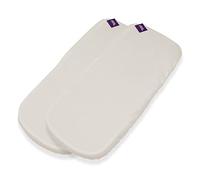 TititNins® - Pack 2ud.Sabana Bajera Capazo para Bugaboo Fox 5 Renew | Funda Colchón Protector Cuco Carrito Bebe | Pique Crudo | 100% Algodón Certificado Oeko-Tex® Organic Cotton