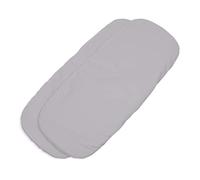 TititNins® - Pack 2ud.Sabana Bajera Capazo para Bugaboo Fox 5 Renew | Funda Colchón Protector Cuco Carrito Bebe | Pique Gris | 100% Algodón Certificado Oeko-Tex® Organic Cotton