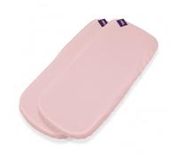 Tititnins® - Pack 2ud.Sabana Bajera Capazo para Inglesina Aptica-Electa | Funda Colchón Protector Cuco Carrito Bebe | Pique Rosa | 100% Algodón Certificado Oeko-Tex® Organic Cotton