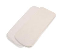 Tititnins® - Pack 2ud.Sabana Bajera Capazo para Inglesina Aptica-Electa | Funda Colchón Protector Cuco Carrito Bebe | BAMBUL ALGODÓN BLCO | 100% Algodón Certificado Oeko-Tex® Organic Cotton