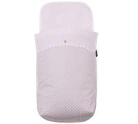 TititNins® - Saco Capazo Bebé Verano para Bugaboo Fox 5 | Arrullo Cuco Recien Nacido | Relleno Extraible | Cremalleras Laterales | 100% Algodón OEKO-TEX® | KUKU GR + Mil Gris/Blanco
