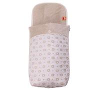 TititNins® - Saco Capazo Invierno para Bugaboo Bee 6 MARA CRUDO.Velour Crudo (**Interior Tejido Polar)