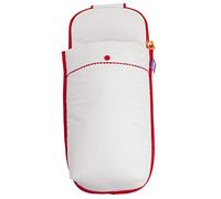 Tititnins© - Saco Capazo Verano compatible con Bugaboo Buffalo PIQUE BLANCO.Pique Blanco/Rojo -Relleno extraible-