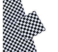 Titiweet Papel de regalo de bandera a cuadros para coches de carreras, 4 hojas grandes para niños y niñas, cumpleaños, Navidad, vacaciones, 39.4 x 27.6 pulgadas por hoja