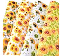 Titiweet Papel de regalo de cumpleaños para niños, niñas, hombres y mujeres (girasol (12 hojas))