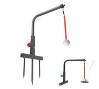 Title 1 Golf Swing Trainer, Adjustable Height Equipment, Alignment Practice Aid with Stable Base, Training for Accessory Material, Outdoor Supply with Compact Design, Game Tool for Garden and Golfers