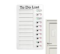 Title 1 Smart Task Organizer, Reusable Sliding Checklist, 7.8x4.7 Inches Board with Smooth Slider, Schedule Planner, Reminder Board with Hanging Hole, Tracking Tool for Kids & School