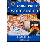 Title Adult Word Search Large Print: 80s Culture: Subtitle Large print word search for Adults and Seniors