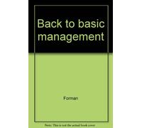 Title: Back to basic management