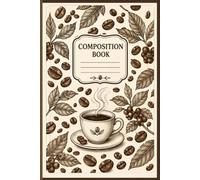 Title Coffee Bean Composition Book: Premium Lined Notebook | 192 Pages (96 Sheets) | 6 x 9 Inches | Stylish Coffee-Inspired Journal for School, Work & Daily Writing