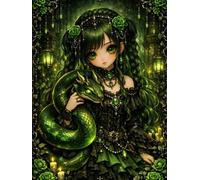 Title: Emerald Serpent Princess Notebook: Gothic Fantasy Lined Journal for Women and Teens | Elegant Space for Creative Writing, Personal Reflections and Everyday Inspiration