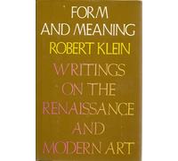 Title: Form and Meaning Writings on the Renaissance and M