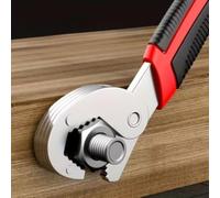 Title - Llave universal ajustable multifuncional, llave de tubo de doble extremo de 8.27 pulgadas con dientes de 3 lados y agarre ergonómico, herramienta de mano de apertura grande para fontaneros y