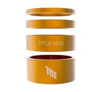 Title MTB Juego de espaciadores para auriculares 1 1/8" amarillo