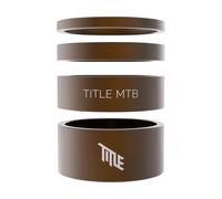 Title MTB Juego de espaciadores para auriculares 1 1/8" marrón