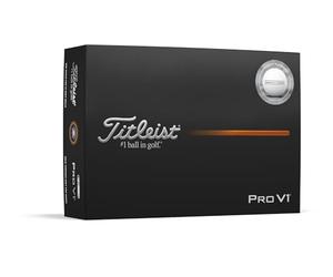 Titleist 2025 Pro V1 - Pelotas de Golf con alineación Mejorada, Color Blanco (una docena)