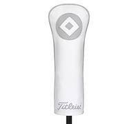 Titleist Frost out Fairway - Funda de Piel para Cabeza, Color Blanco y Gris