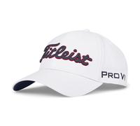 Titleist Tour Performance Gorra de béisbol, Blanco/Azul Marino/Rojo, Talla única para Hombre