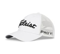 Titleist Gorra de Golf de Malla Tour Performance para Hombre, Color Blanco y Negro