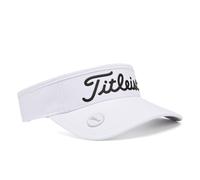 Titleist Players Ball Marker - Visera de Golf, Color Blanco y Negro, Ajustable