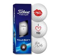Titleist Tour Soft I Love You - Pelotas de golf para enamorados (3 unidades)