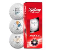 Titleist Trufeel - Juego de 3 pelotas de golf, diseño de feliz cumpleaños, regalos para golfistas