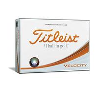 Titleist Velocity Pelotas de golf, una docena - T8024S, Blanco, estándar Play Numbers, White, Standard Play Numbers