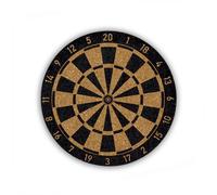 Tito Sports Posavasos de corcho para dardos, juego de 6 unidades para vasos y tazas, posavasos de cristal en diseño de diana, decoración de dardos