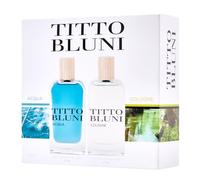 TITTO BLUNI - Acqua y Cologne Uomo 75 ml, Estuche de Regalo Hombre, Perfume Formato Spray, Eau de Toilette Masculina, Aroma Especiado e Intenso, Fragancia Atractiva y Duradera