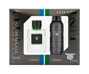 TITTO BLUNI Essenza Estuche De Regalo Para Hombre, Eau De Toilette 75 Ml Y Desodorante En Spray 200 Ml, color Amarillo, 2 Unidad