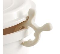 Titular de cuchara con clip para cacerola, soporte de silicona antirgrietas, soporte decorativo para cucharas y espátulas de casa, cocina, pícnic camping